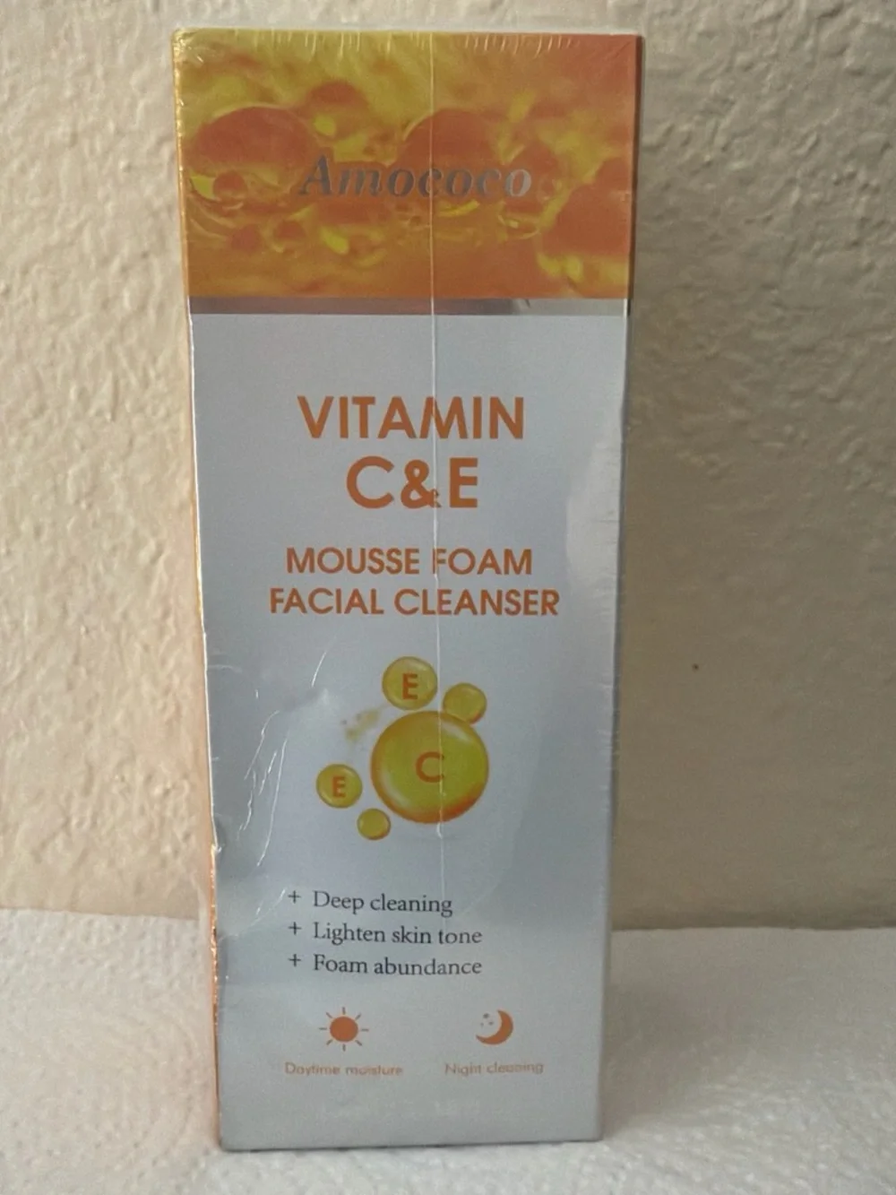 Vitamin C & E Orange Mousse Foam Facial Cleanser